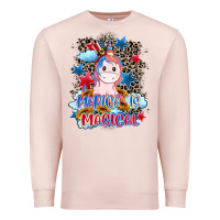Pale Pink Merica is magical 4th of july Premium Sweatshirt - CowGirlArtShop