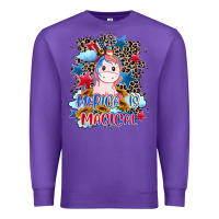Purple Merica is magical 4th of july Premium Sweatshirt - CowGirlArtShop