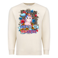 Sandshell Merica is magical 4th of july Premium Sweatshirt - CowGirlArtShop
