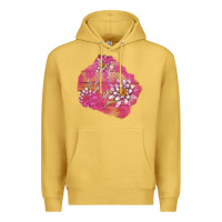 Antique Gold v.d  lavender and lotus patches Premium Hoodie - AdoDesignShop