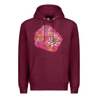 Burgundy v.d  lavender and lotus patches Premium Hoodie - AdoDesignShop