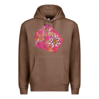 Chestnut v.d  lavender and lotus patches Premium Hoodie - AdoDesignShop
