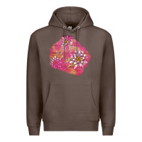 Coffee v.d  lavender and lotus patches Premium Hoodie - AdoDesignShop