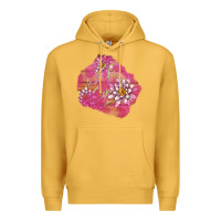 Mustard v.d  lavender and lotus patches Premium Hoodie - AdoDesignShop