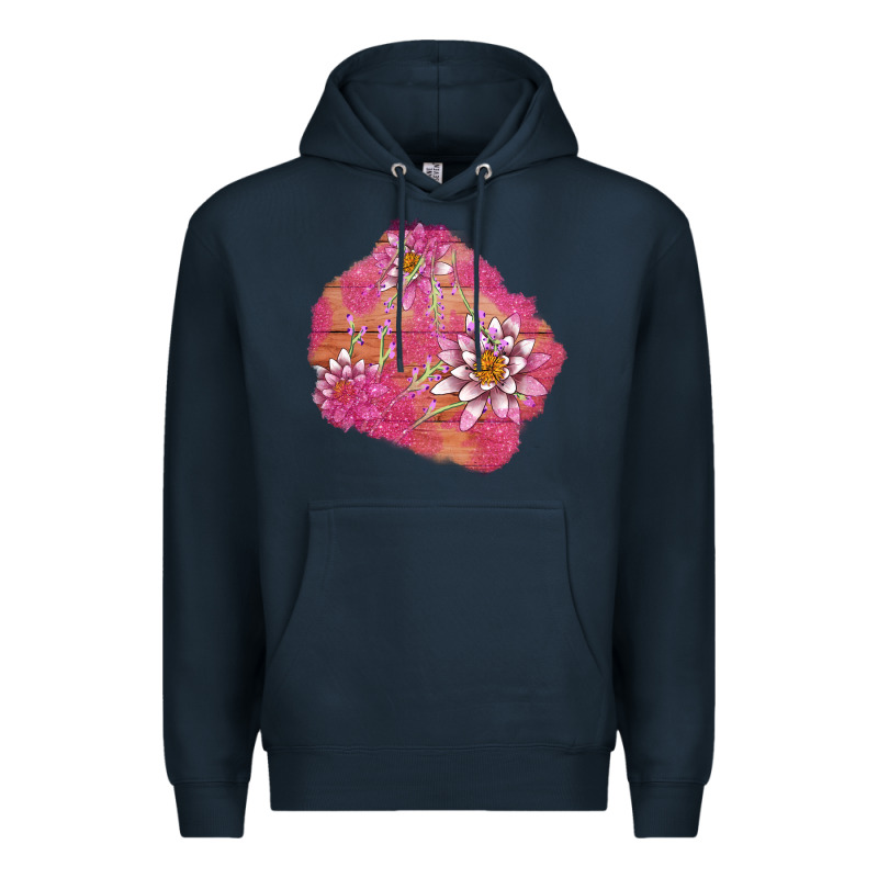 V.d  Lavender And Lotus Patches Premium Hoodie by AdoDesignShop | Teevron