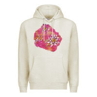 Oatmeal Heather v.d  lavender and lotus patches Premium Hoodie - AdoDesignShop