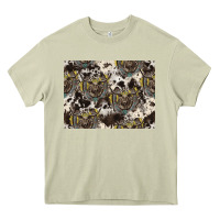 Mossy Longhorn Pattern Heavy Core Tee - CowhideDigitalArt