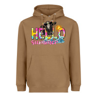 Toasted Coconut hello summer Heavyweight Hoodie - texasbilliewilder
