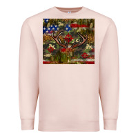 Pale Pink Hunting leopard USA flag tumbler 4th of july Premium Sweatshirt - Neo Western