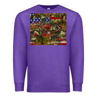 Purple Hunting leopard USA flag tumbler 4th of july Premium Sweatshirt - Neo Western