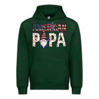 Forest Green american papa with gnome Urban Hoodie - NancyCooperArtShop