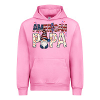 Fuchsia Pink american papa with gnome Urban Hoodie - NancyCooperArtShop