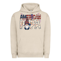 Pigment French Oak american papa with gnome Urban Hoodie - NancyCooperArtShop