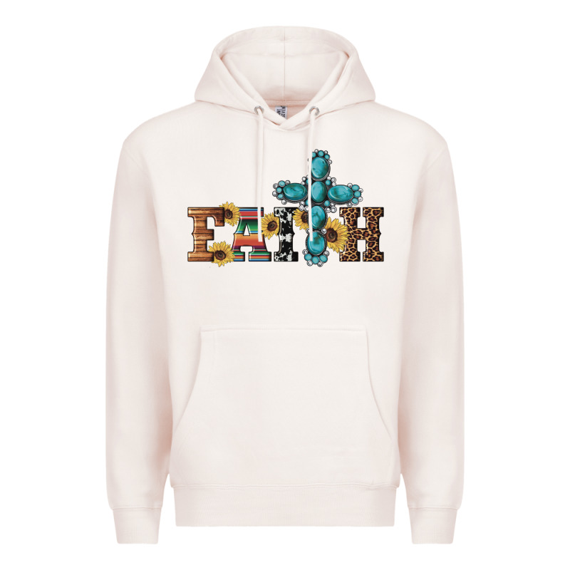 Western Gemstone Cross Faith Premium Hoodie by Artiststas | Teevron