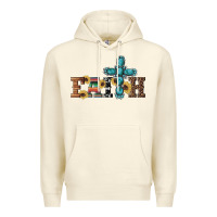 Sandshell western gemstone cross faith Premium Hoodie - Artiststas