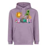 Lavender hello summer with sun Heavyweight Hoodie - texasbilliewilder