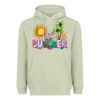 Matcha hello summer with sun Heavyweight Hoodie - texasbilliewilder