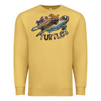 Antique Gold just a girl who loves turtles Premium Sweatshirt - SublimationCraftShop