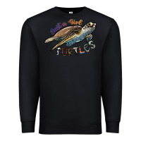 Black just a girl who loves turtles Premium Sweatshirt - SublimationCraftShop