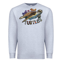 Heather Grey just a girl who loves turtles Premium Sweatshirt - SublimationCraftShop