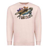 Pale Pink just a girl who loves turtles Premium Sweatshirt - SublimationCraftShop