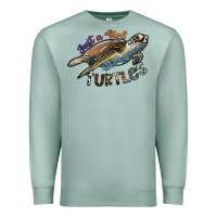 Seafoam just a girl who loves turtles Premium Sweatshirt - SublimationCraftShop