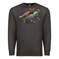 Smoke just a girl who loves turtles Premium Sweatshirt - SublimationCraftShop
