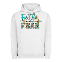 Pigment Lunar Rock faith over fear with cross Urban Hoodie - BarkalooDesign