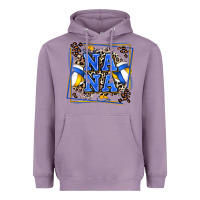 Lavender volleyball nana with leopard Heavyweight Hoodie - Zillion Design Studio