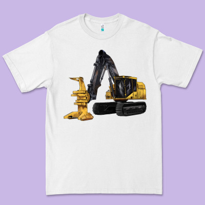 Feller Buncher Premium Tee Designed By Lillyallendesigns