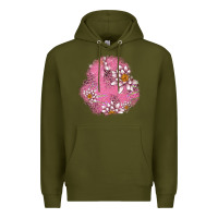 Army Green lotus patches Premium Hoodie - AdoDesignShop