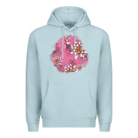 Blue Mist lotus patches Premium Hoodie - AdoDesignShop