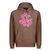 Chestnut lotus patches Premium Hoodie - AdoDesignShop
