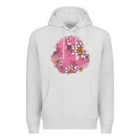 Dove Grey lotus patches Premium Hoodie - AdoDesignShop
