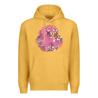 Mustard lotus patches Premium Hoodie - AdoDesignShop