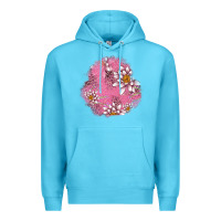 Ocean Blue lotus patches Premium Hoodie - AdoDesignShop