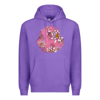 Purple lotus patches Premium Hoodie - AdoDesignShop