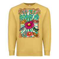 Antique Gold keep calm dream on Premium Sweatshirt - CowhideDigitalArt