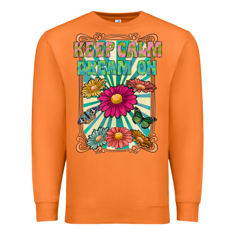 Keep Calm Dream On Premium Sweatshirt by CowhideDigitalArt | Teevron
