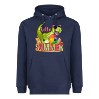 Navy hello summer rex Heavyweight Hoodie - texasbilliewilder