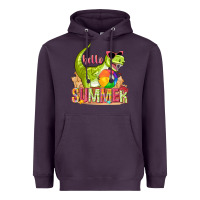 Plum hello summer rex Heavyweight Hoodie - texasbilliewilder