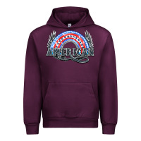 Mauve Wine American rainbow Urban Hoodie - NancyCooperArtShop