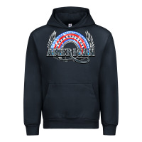 Navy American rainbow Urban Hoodie - NancyCooperArtShop