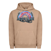 Pigment Burro American rainbow Urban Hoodie - NancyCooperArtShop