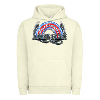Pigment Pistachio American rainbow Urban Hoodie - NancyCooperArtShop