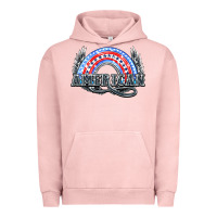 Pigment Salmon American rainbow Urban Hoodie - NancyCooperArtShop