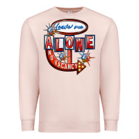 Pale Pink leave me alone anti valentines day Premium Sweatshirt - FaDigitalArtStudio