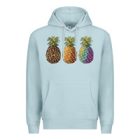 Blue Mist pineapples leopard tie dye summer Premium Hoodie - Artiststas