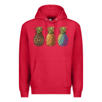 Cardinal pineapples leopard tie dye summer Premium Hoodie - Artiststas