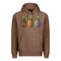 Chestnut pineapples leopard tie dye summer Premium Hoodie - Artiststas